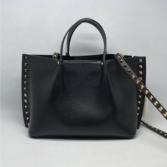 Valentino Garavani Rockstud Small East-West Leather Tote Bag - Picture 6 of 12